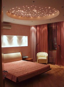 Sternenhimmel im Schlafzimmer mit DIPline Steckleuchten