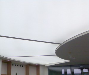 Lichtspanndecke im Cisco Briefing Center