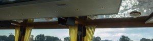 Rheischiff mit Spanndecke