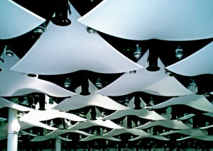 Coole Spanndecken-Elemente im Wembley-Stadion