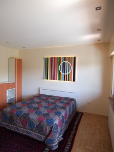 Tuchspanndecke im Schlafzimmer