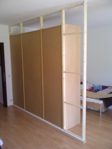 Montage Wandbespannung